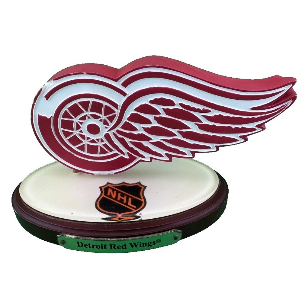 Vintage Detroit Red Wings NHL Logo Sculpture Memory Co 2004 Ltd Ed